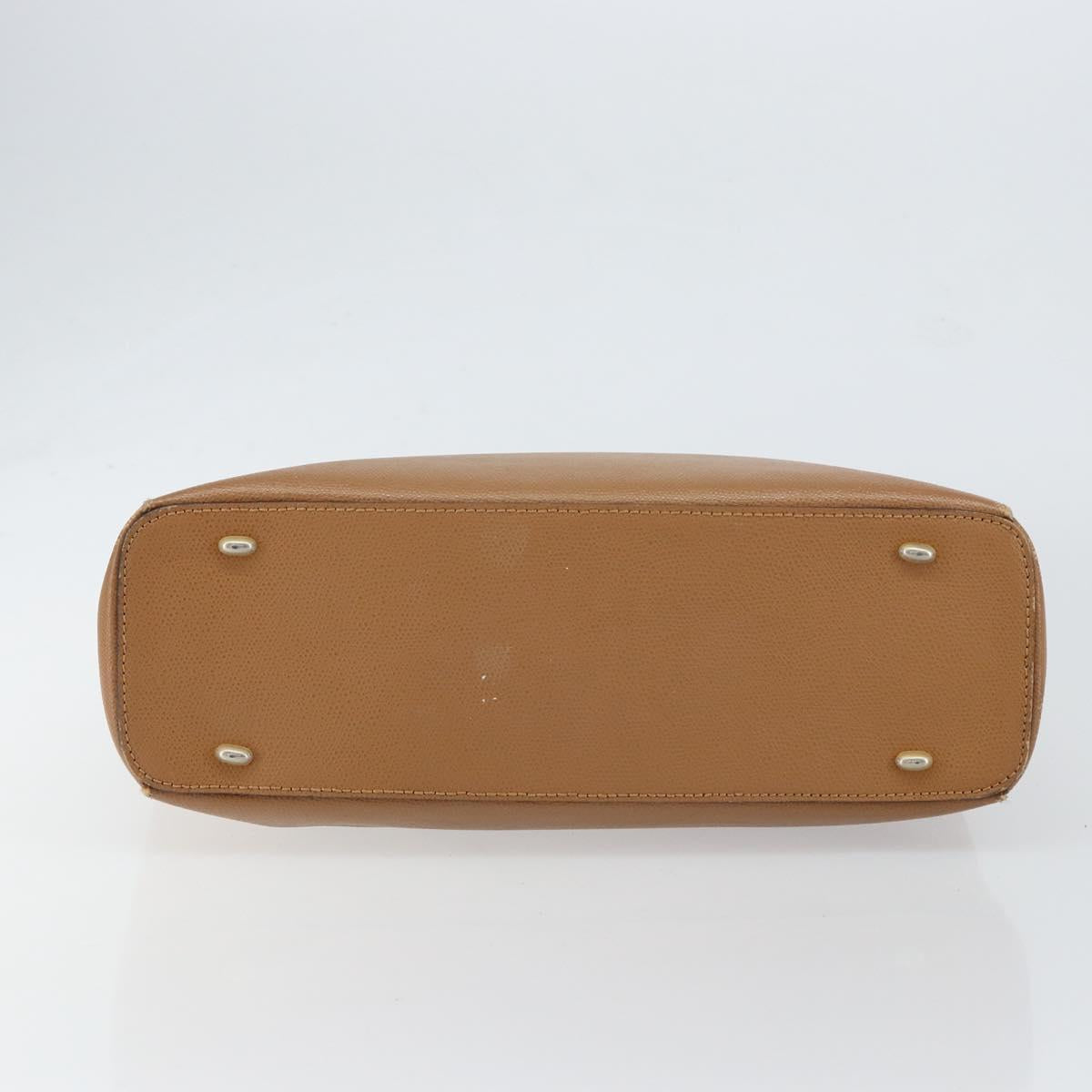 CELINE Hand Bag Leather Brown Auth 151933