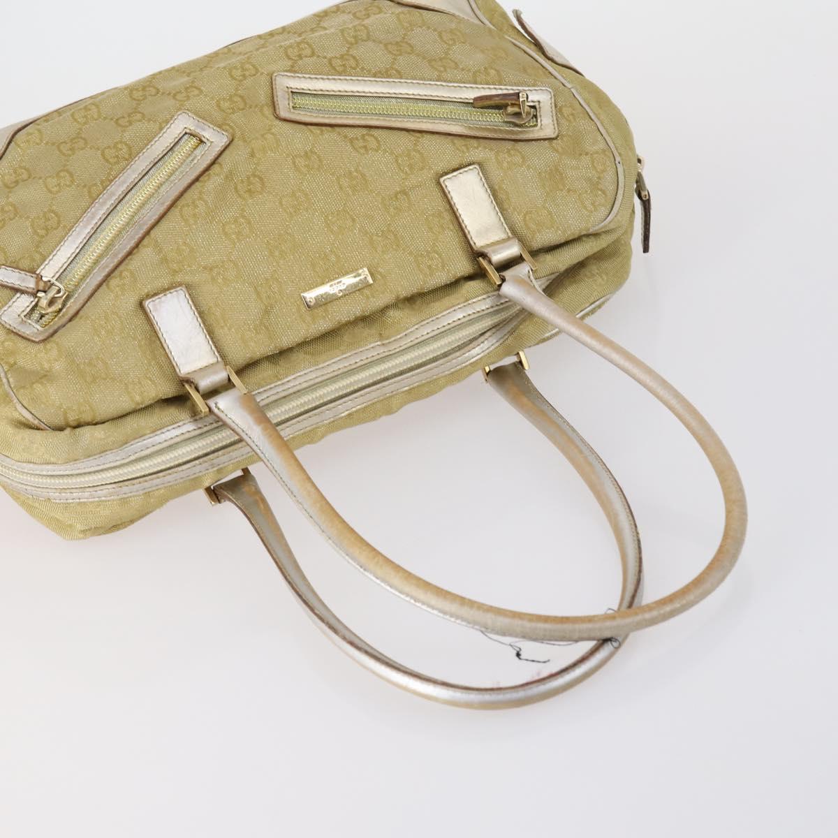 GUCCI GG Canvas Web Sherry Line Shoulder Bag PVC 4 Set Beige Red Auth 151936