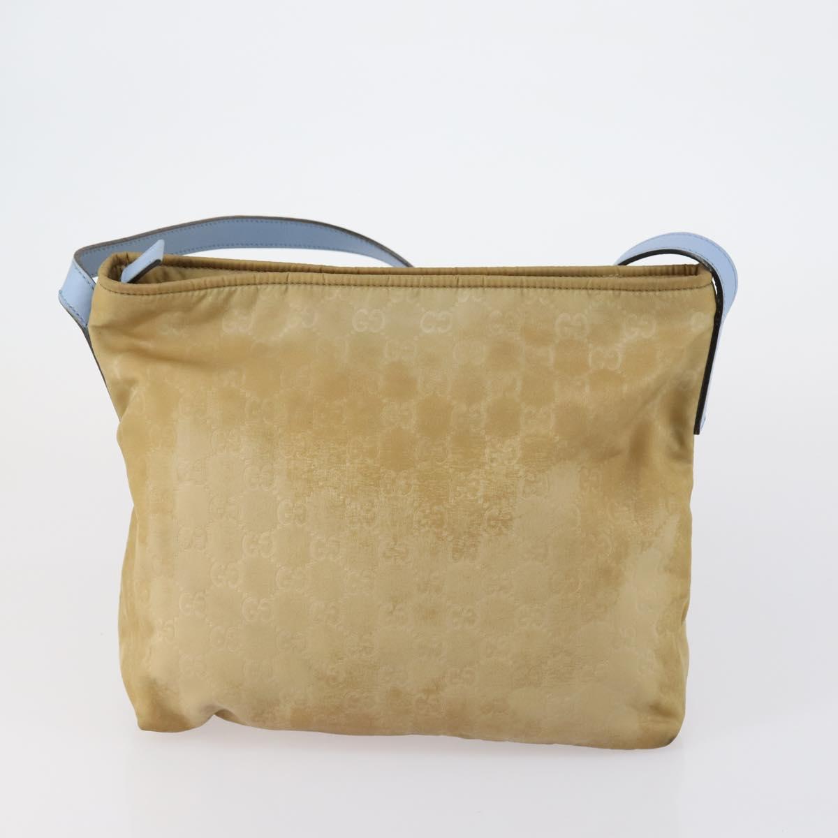 GUCCI GG Canvas Web Sherry Line Shoulder Bag PVC 4 Set Beige Red Auth 151936