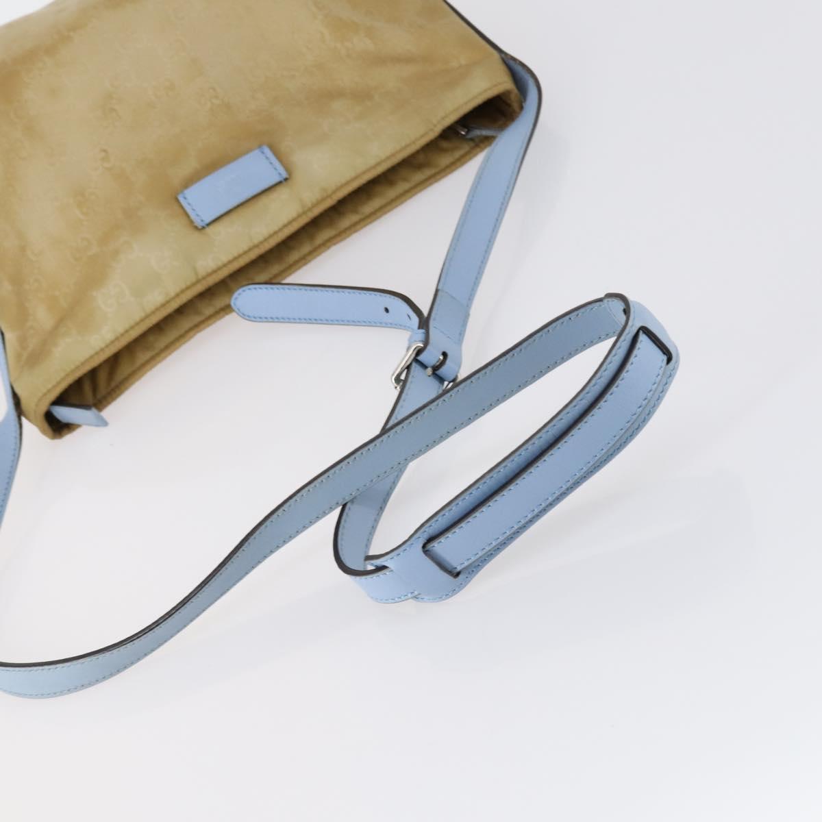 GUCCI GG Canvas Web Sherry Line Shoulder Bag PVC 4 Set Beige Red Auth 151936