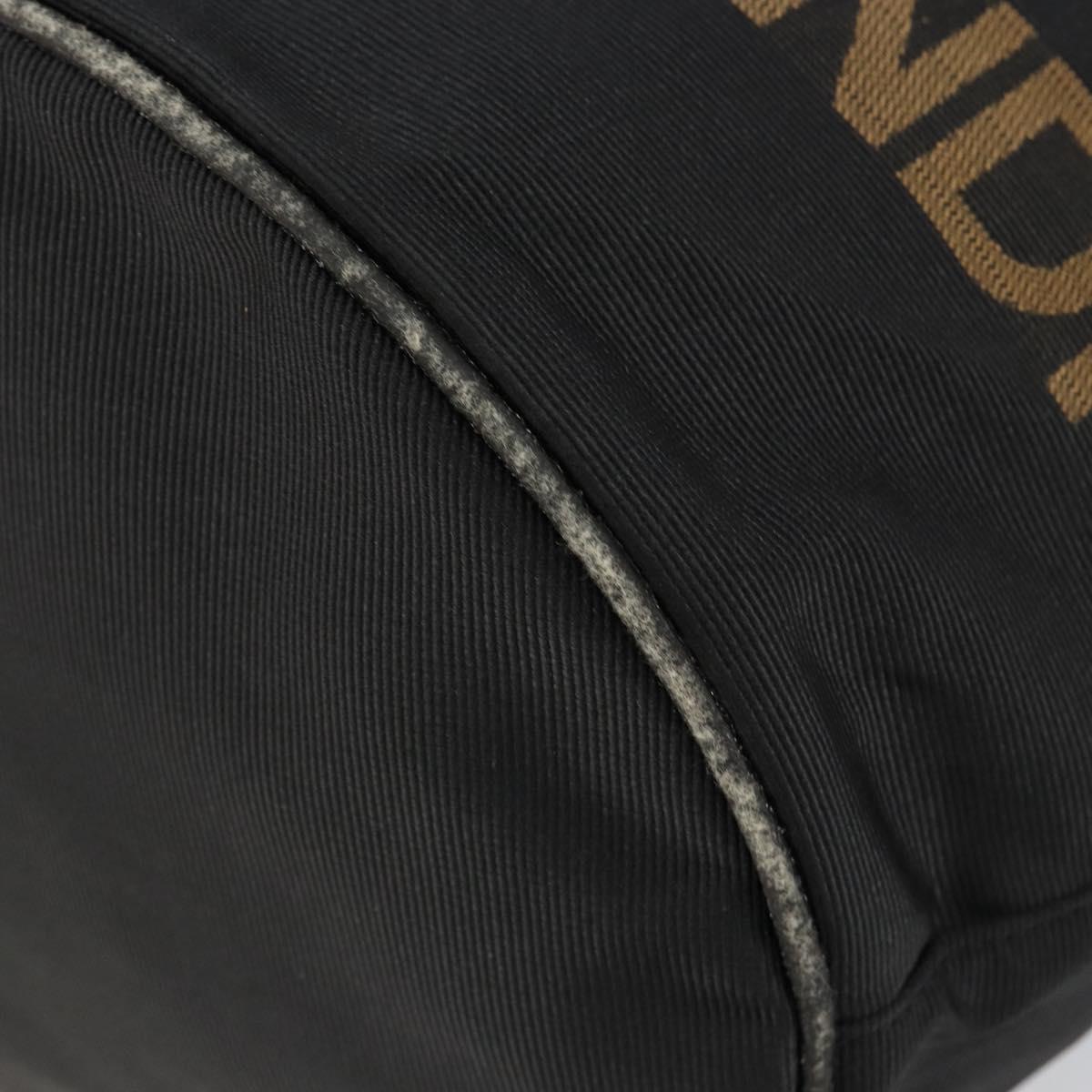 FENDI Hand Bag Nylon Black Auth 151940