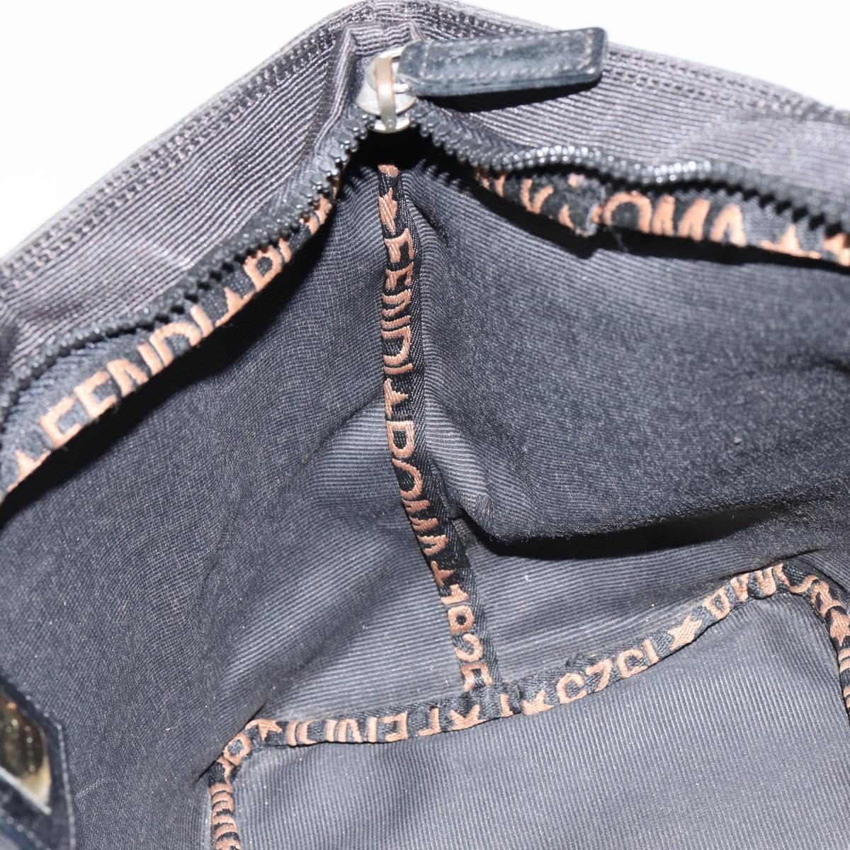 FENDI Hand Bag Black Auth 151941