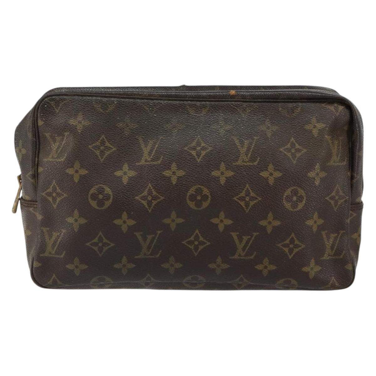 LOUIS VUITTON Monogram Trousse Toilette 28 Clutch Bag M47522 LV Auth 151944