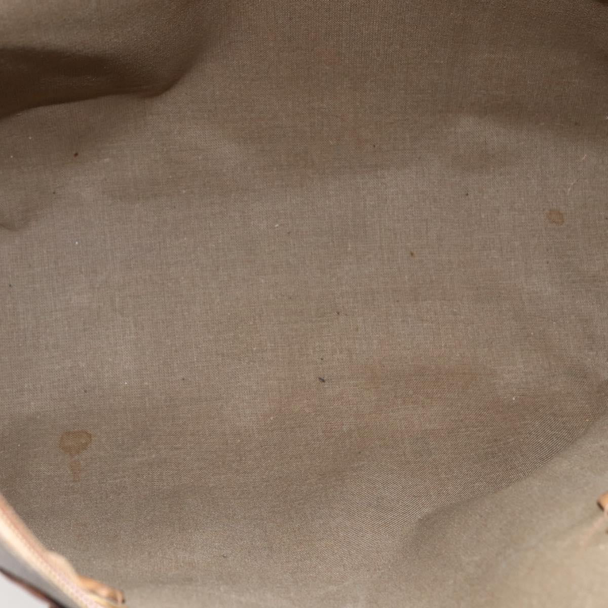 GUCCI Micro GG Supreme Tote Bag PVC Beige Gold 02 39 4868 Auth 151946