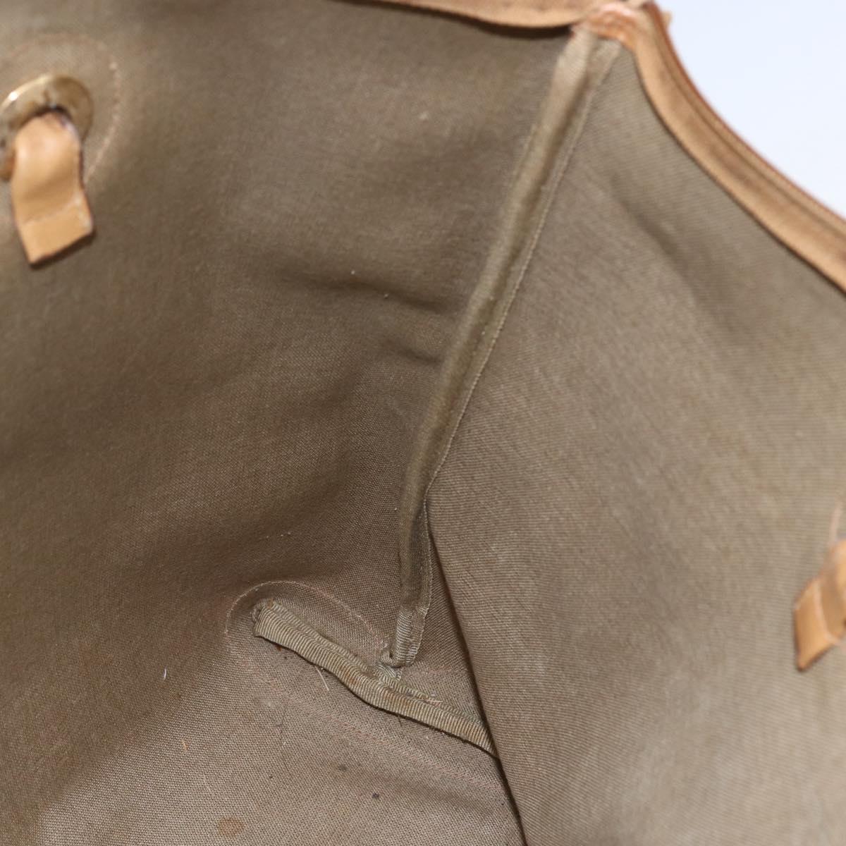 GUCCI Micro GG Supreme Tote Bag PVC Beige Gold 02 39 4868 Auth 151946