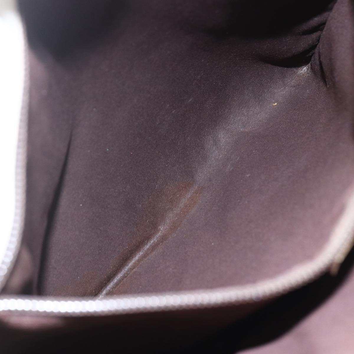 GUCCI GG Supreme Tote Bag PVC Beige Silver 131220 Auth 151948