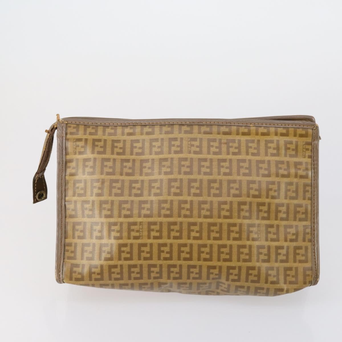 Christian Dior Fendi Honeycomb Zucchino Clutch Bag 2 Set Black Beige Auth 151954