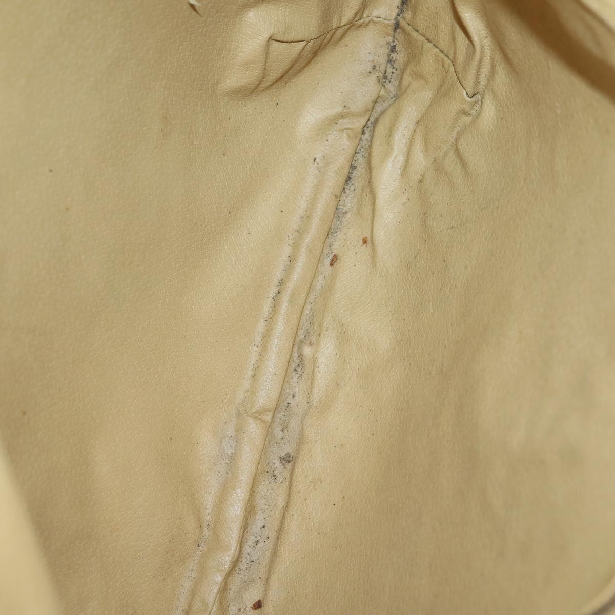 CELINE Macadam Canvas Shoulder Bag PVC Leather 5 Set Brown Auth 151955