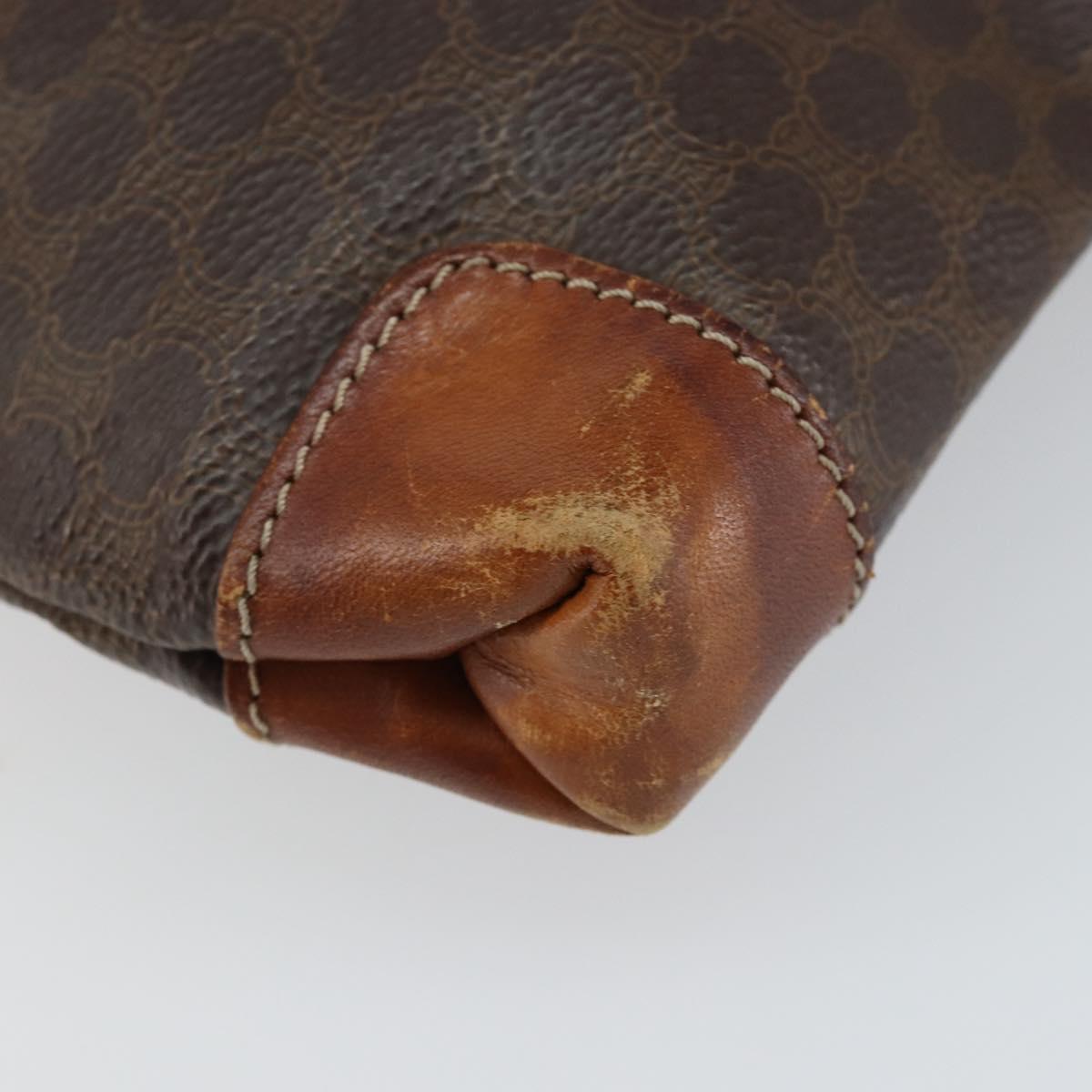 CELINE Macadam Canvas Tote Bag PVC Brown Auth 151961