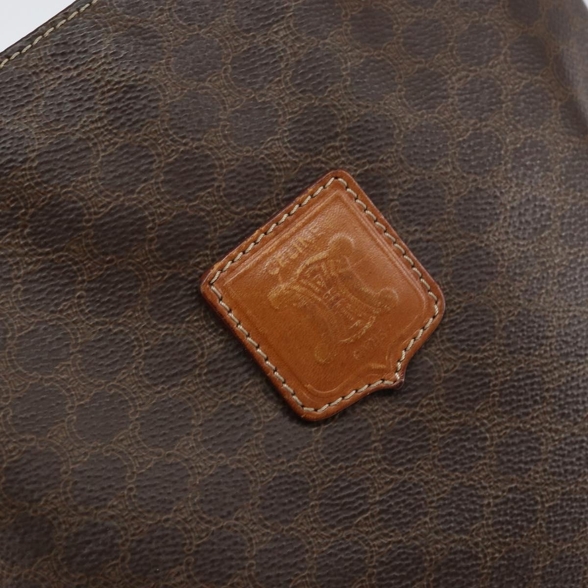 CELINE Macadam Canvas Tote Bag PVC Brown Auth 151961