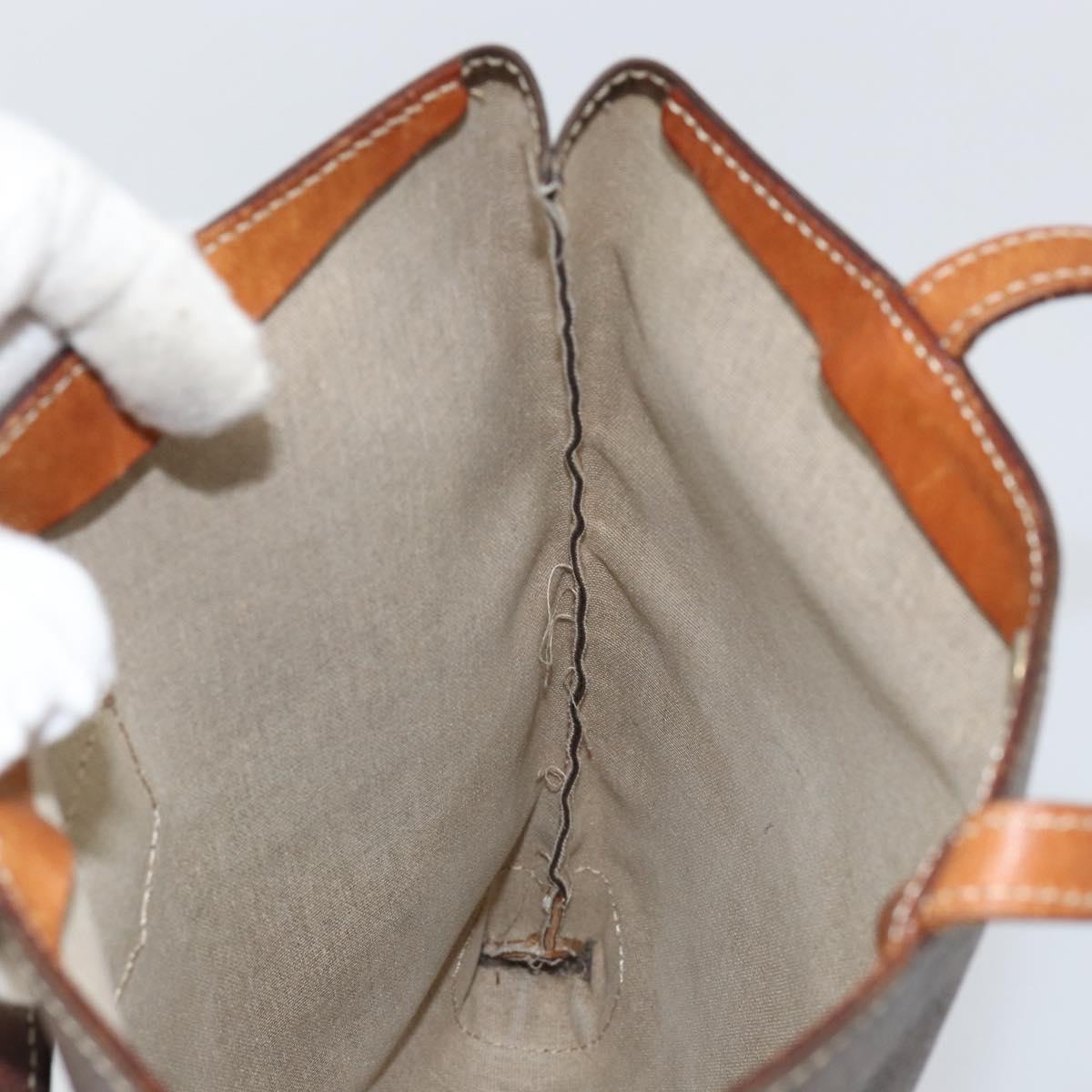 CELINE Macadam Canvas Tote Bag PVC Brown Auth 151961