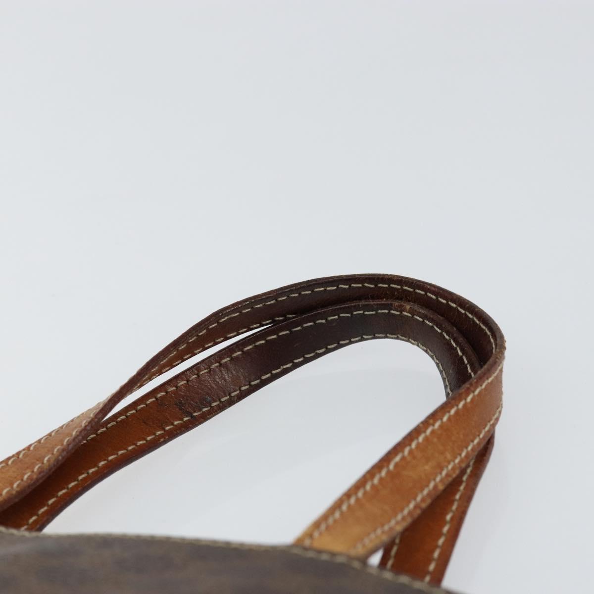 CELINE Macadam Canvas Tote Bag PVC Brown Auth 151961