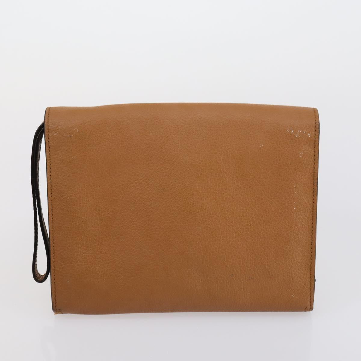 Salvatore Ferragamo Shoulder Bag Leather 2 Set Beige Auth 151962