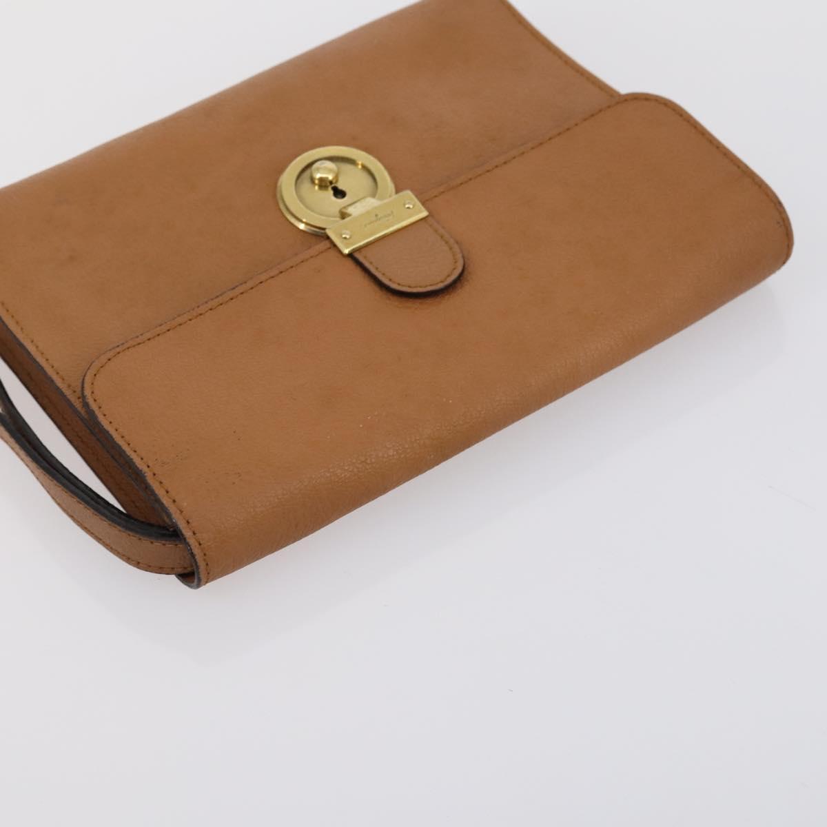 Salvatore Ferragamo Shoulder Bag Leather 2 Set Beige Auth 151962