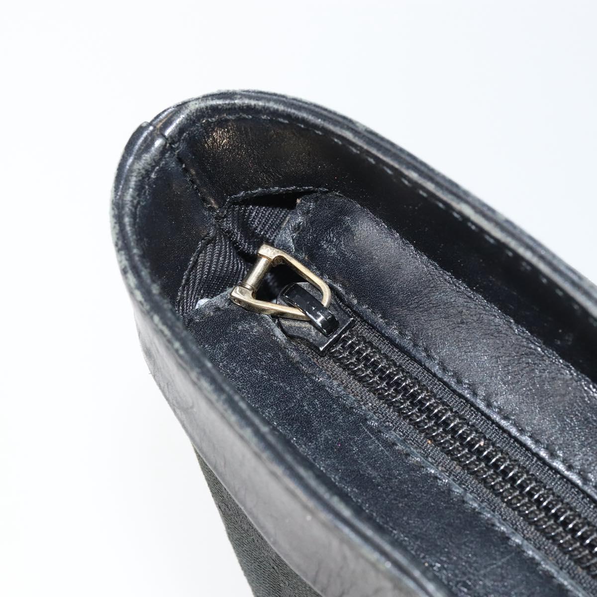 GUCCI GG Canvas Tote Bag Black 33890 Auth 151963