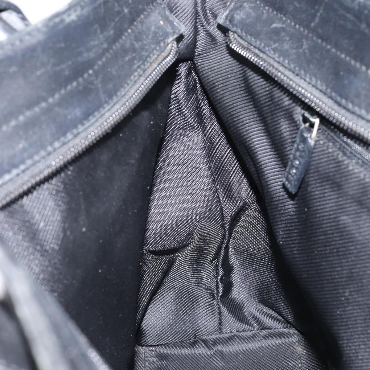 GUCCI GG Canvas Tote Bag Black 33890 Auth 151963