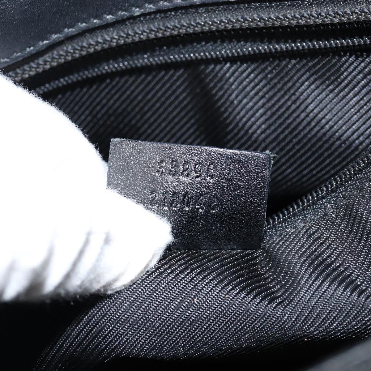 GUCCI GG Canvas Tote Bag Black 33890 Auth 151963