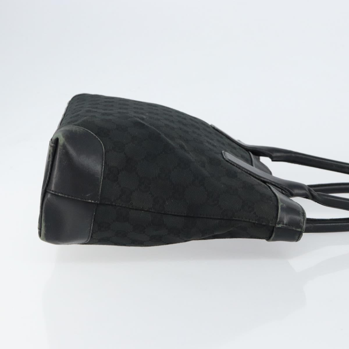 GUCCI GG Canvas Tote Bag Black 33890 Auth 151963