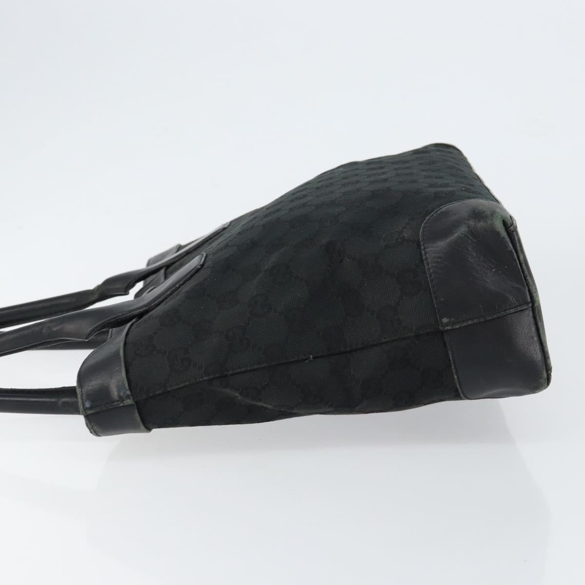 GUCCI GG Canvas Tote Bag Black 33890 Auth 151963