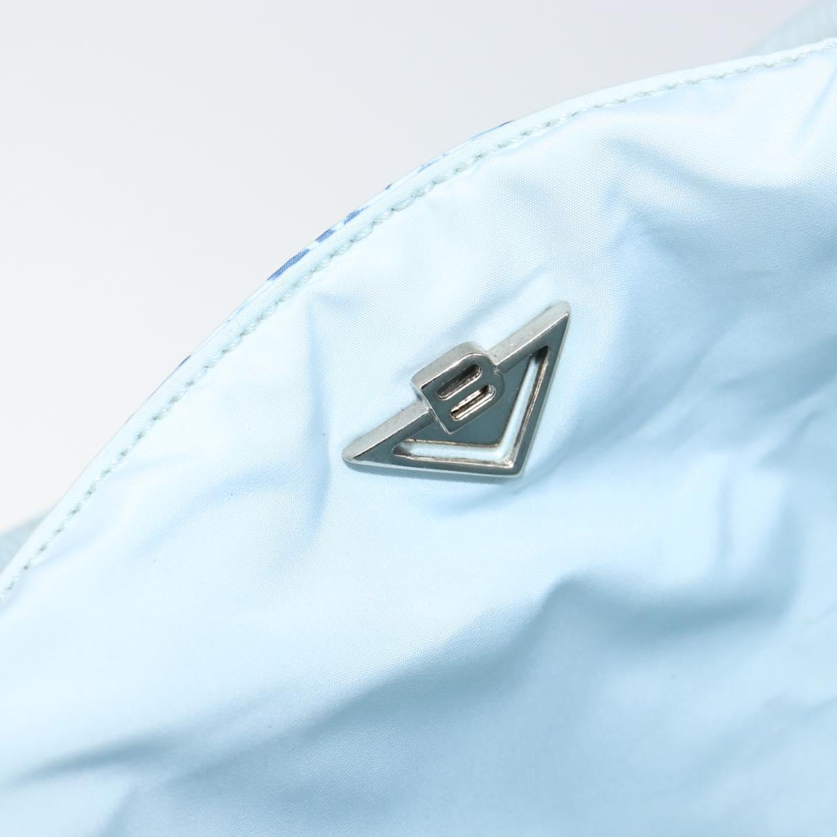 BOTTEGA VENETA Hand Bag Nylon Blue Auth 151964