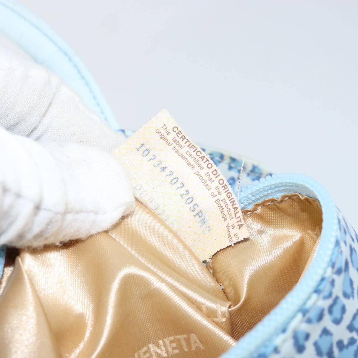 BOTTEGA VENETA Hand Bag Nylon Blue Auth 151964