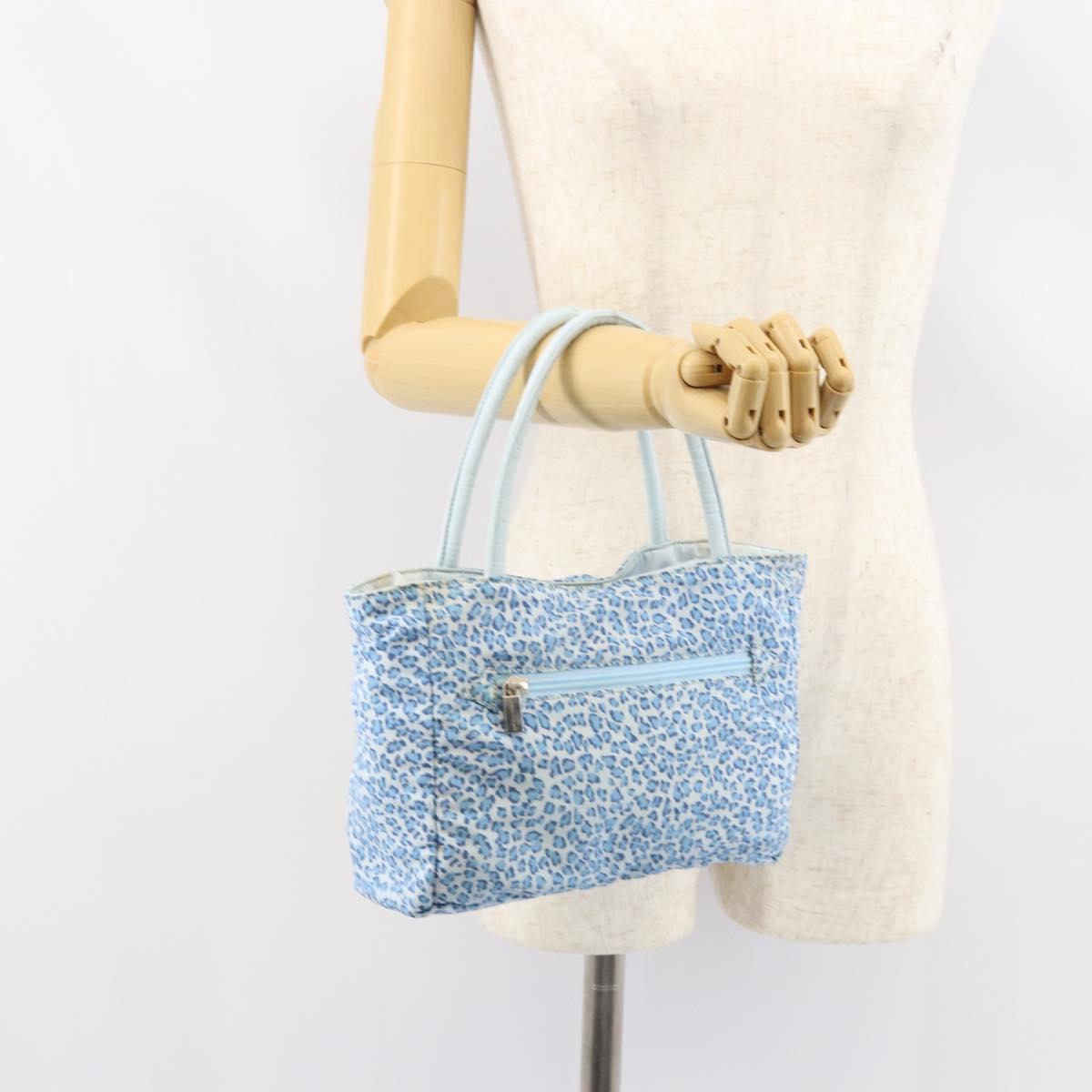 BOTTEGA VENETA Hand Bag Nylon Blue Auth 151964