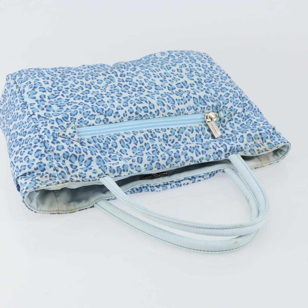 BOTTEGA VENETA Hand Bag Nylon Blue Auth 151964