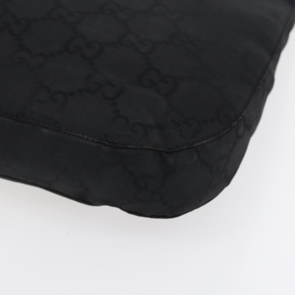 GUCCI GG Canvas Shoulder Bag Outlet Black 001 3166 1705 Auth 151965