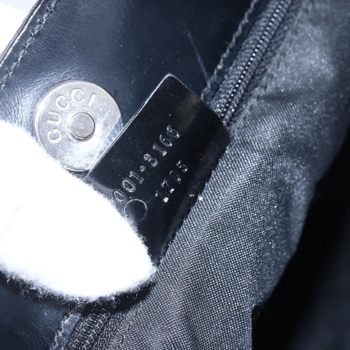 GUCCI GG Canvas Shoulder Bag Outlet Black 001 3166 1705 Auth 151965