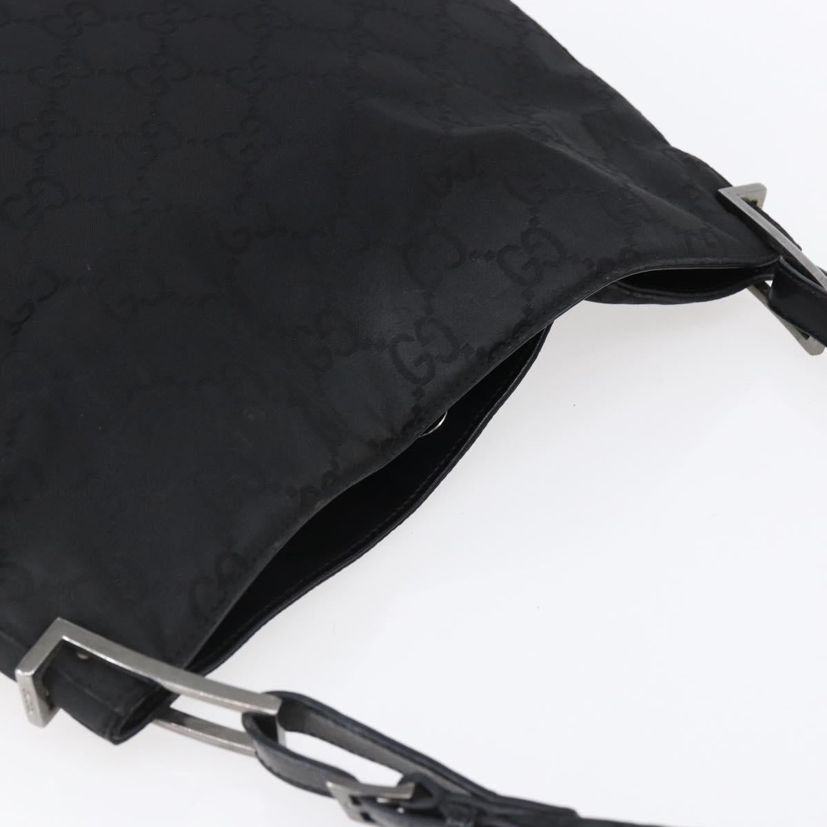 GUCCI GG Canvas Shoulder Bag Outlet Black 001 3166 1705 Auth 151965