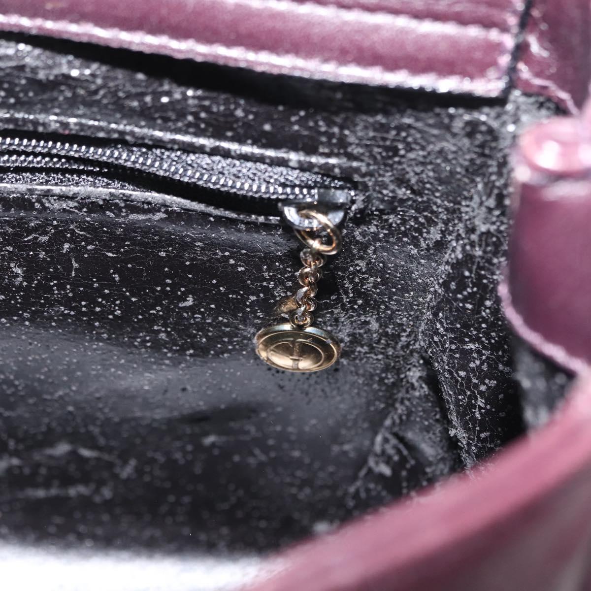 GUCCI Bamboo Hand Bag Leather 2way Brown Gold Auth 151967