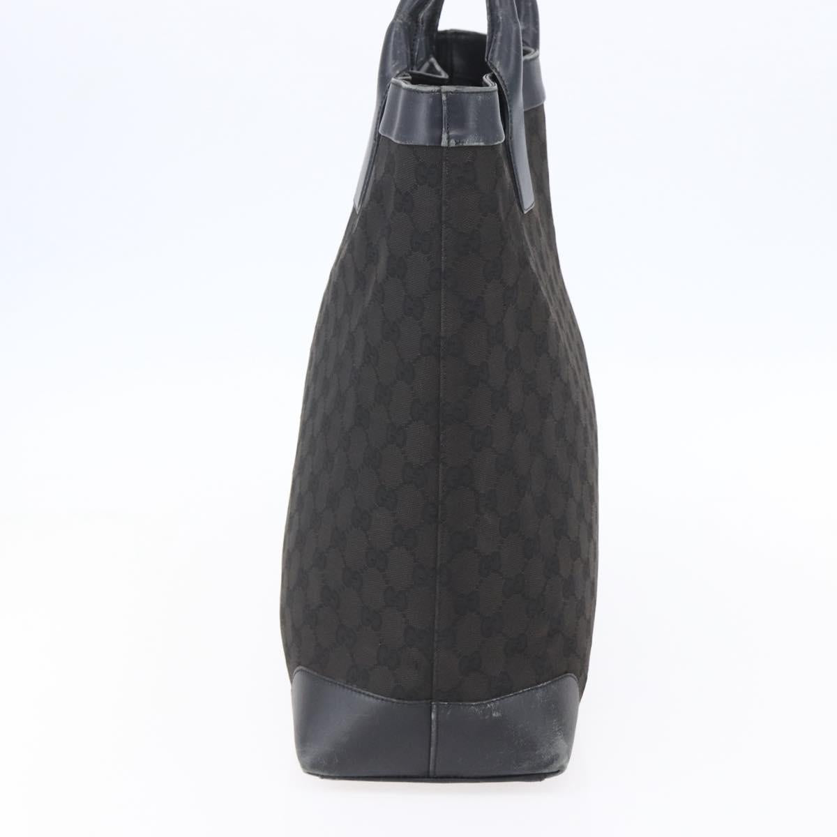 GUCCI GG Canvas Tote Bag Black 002 1121 1669 Auth 151968