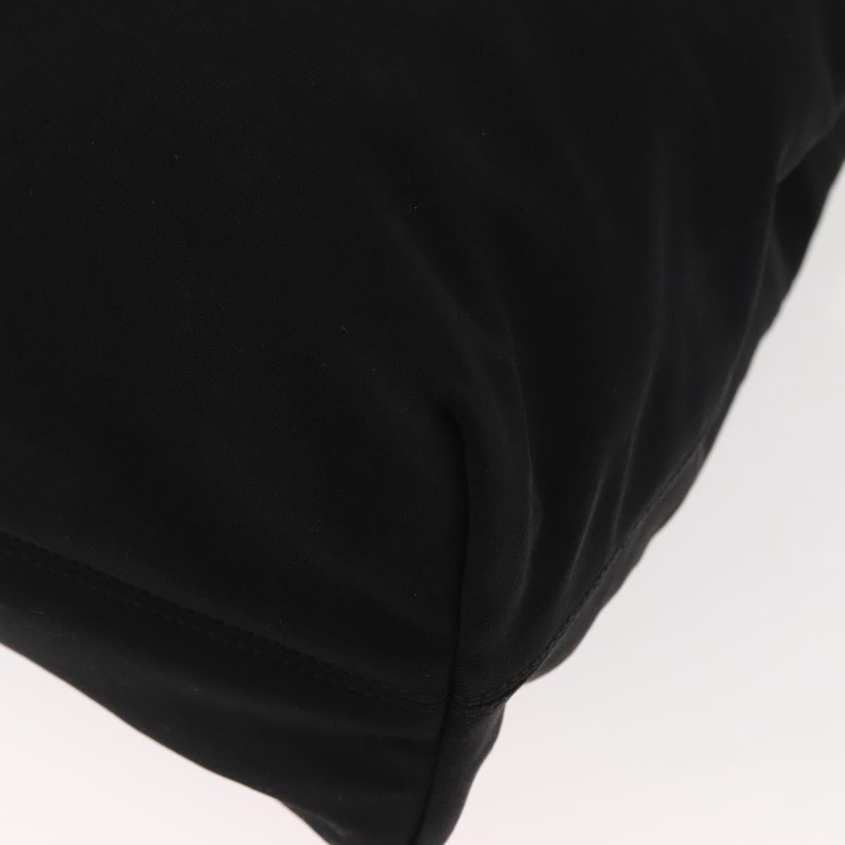 Salvatore Ferragamo Chain Vala Shoulder Bag Nylon Black Auth 151972