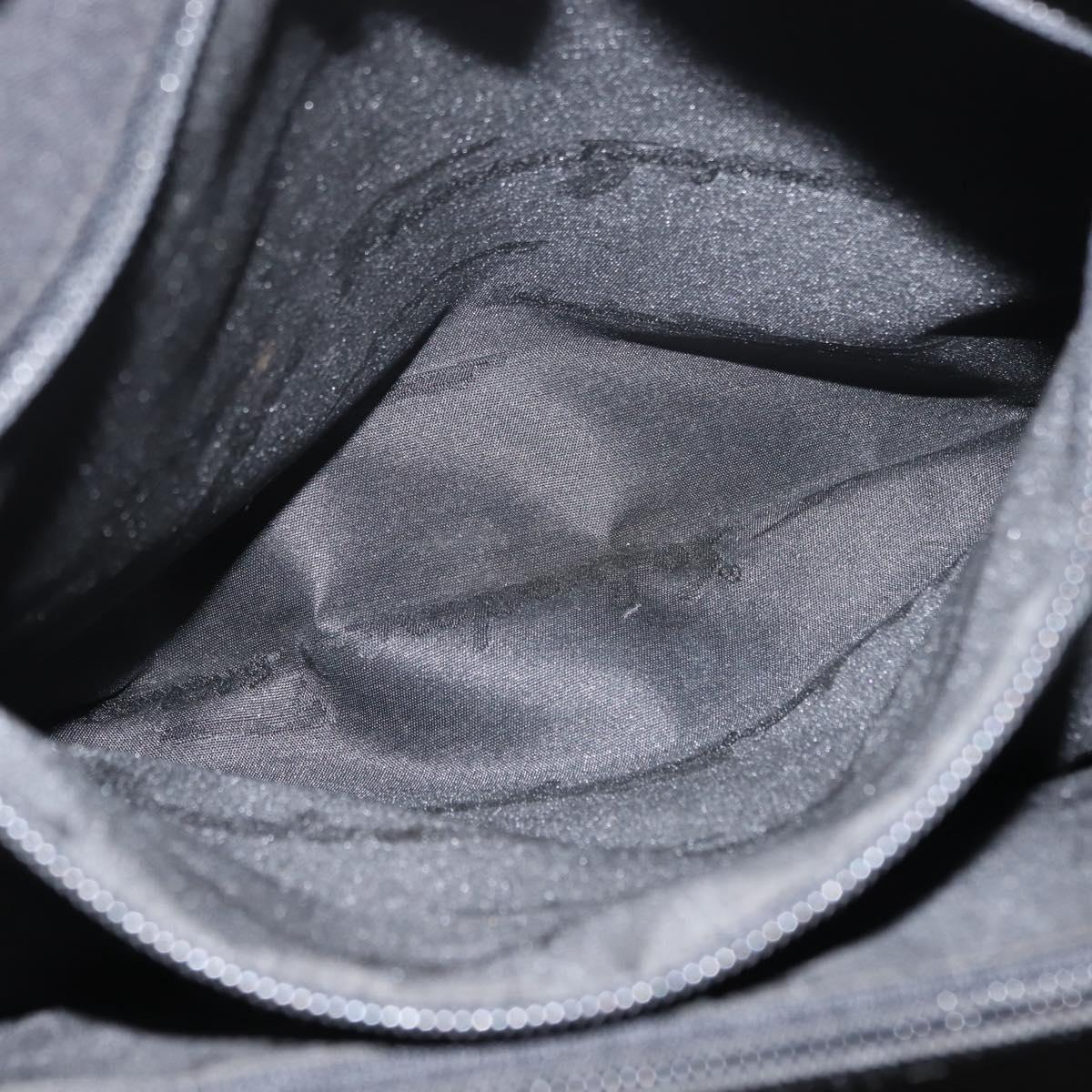 Salvatore Ferragamo Chain Vala Shoulder Bag Nylon Black Auth 151972