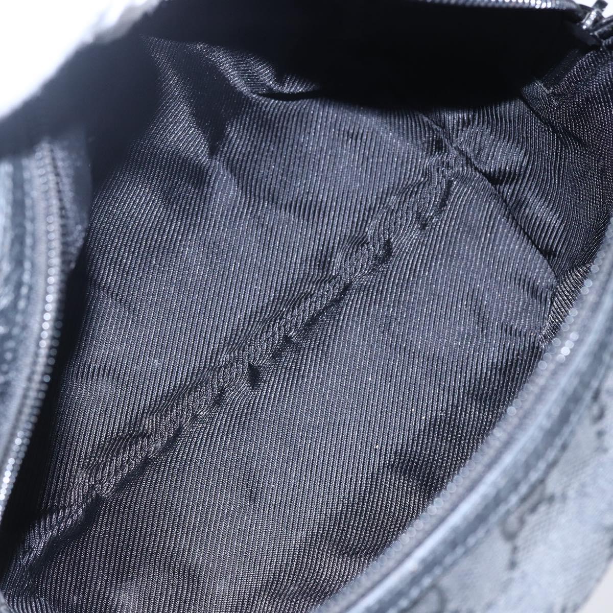 GUCCI GG Canvas Hand Bag Black 124542 Auth 151977