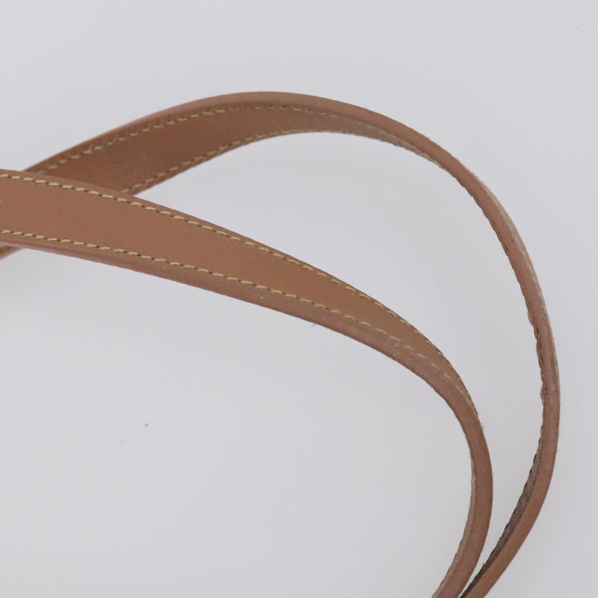 PRADA Shoulder Bag Nylon Patent 4 Set Pink Beige Navy Auth 151978