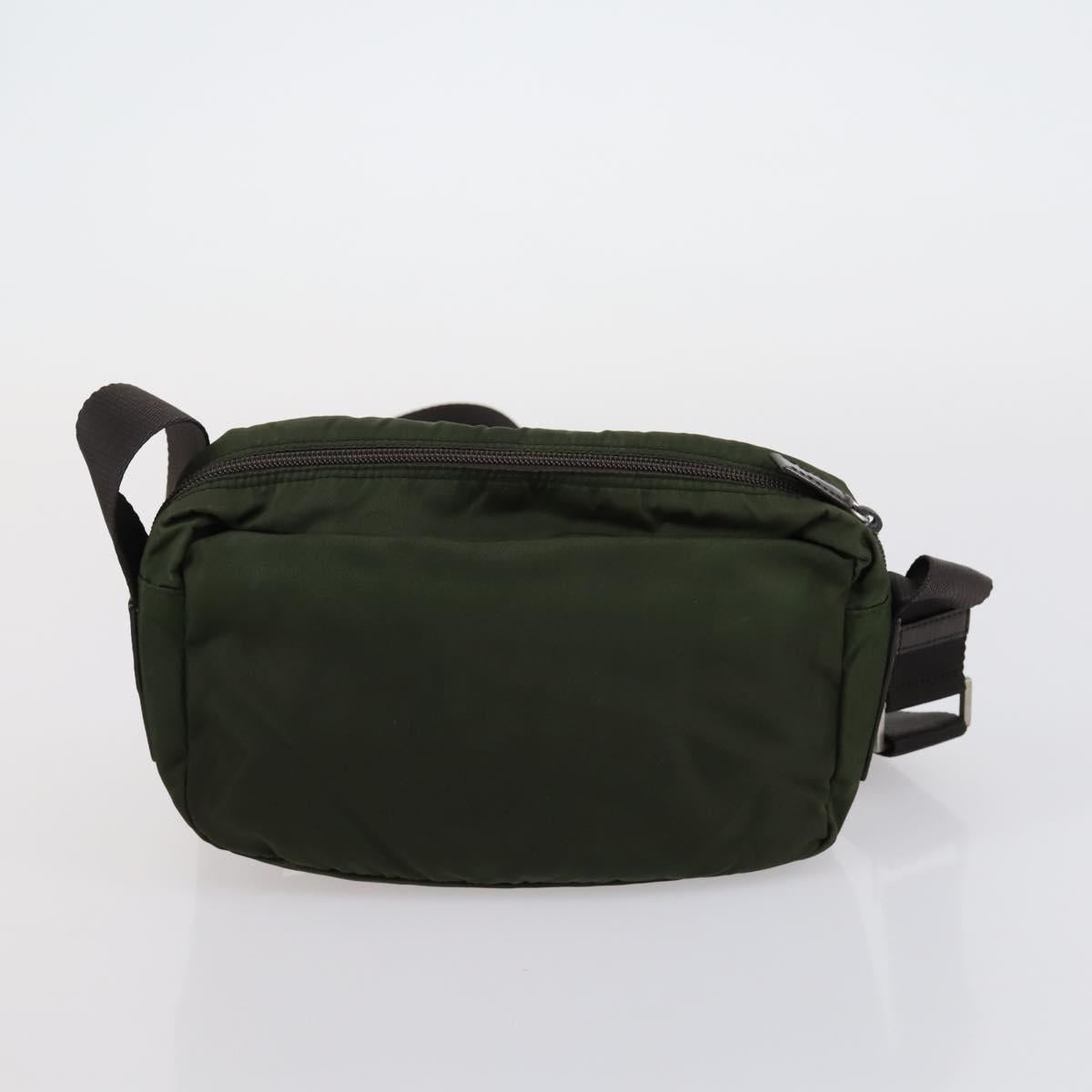 PRADA Shoulder Bag Nylon Patent 4 Set Pink Beige Navy Auth 151978