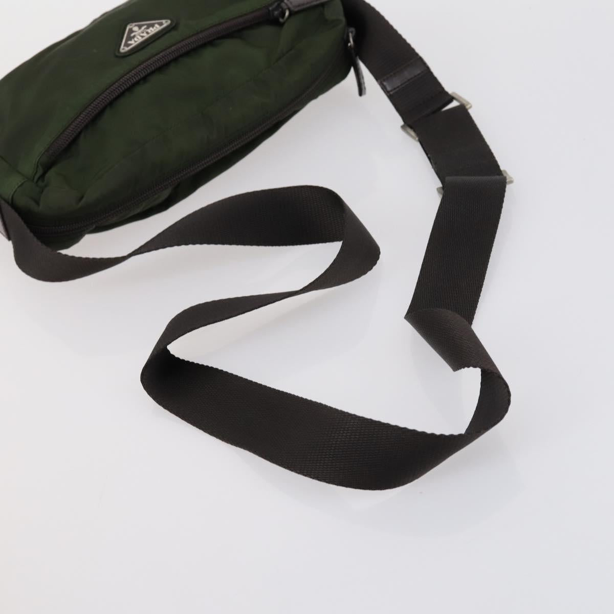 PRADA Shoulder Bag Nylon Patent 4 Set Pink Beige Navy Auth 151978