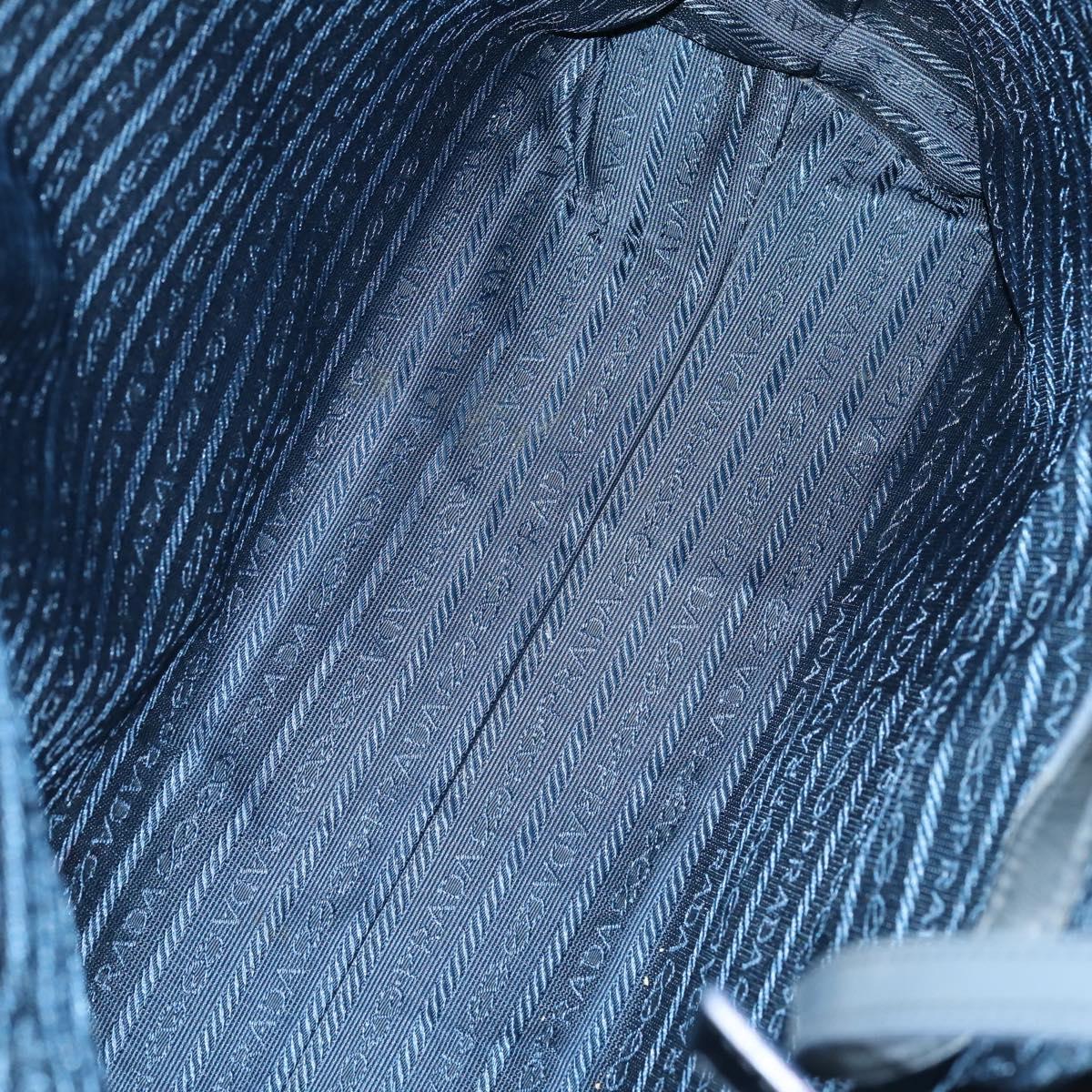 PRADA Shoulder Bag Nylon Patent 4 Set Pink Beige Navy Auth 151978