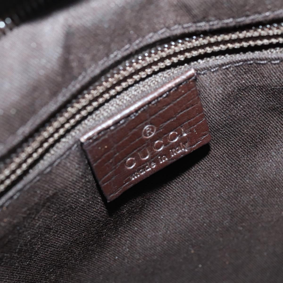 GUCCI GG Supreme Shoulder Bag PVC Beige Silver 141626 Auth 151979