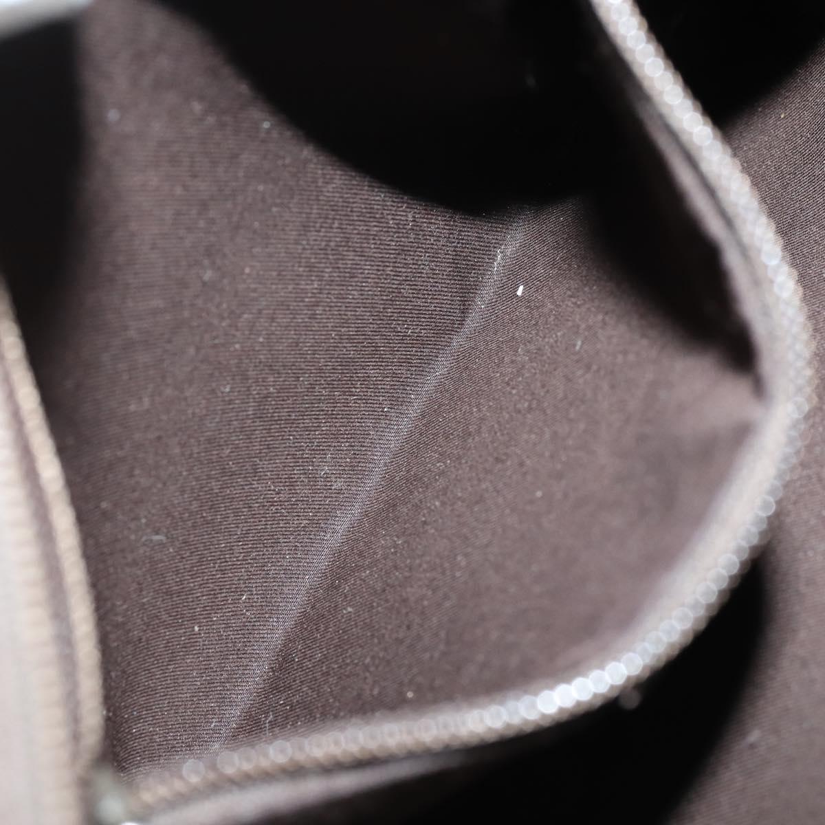 GUCCI GG Supreme Shoulder Bag PVC Beige Silver 141626 Auth 151979