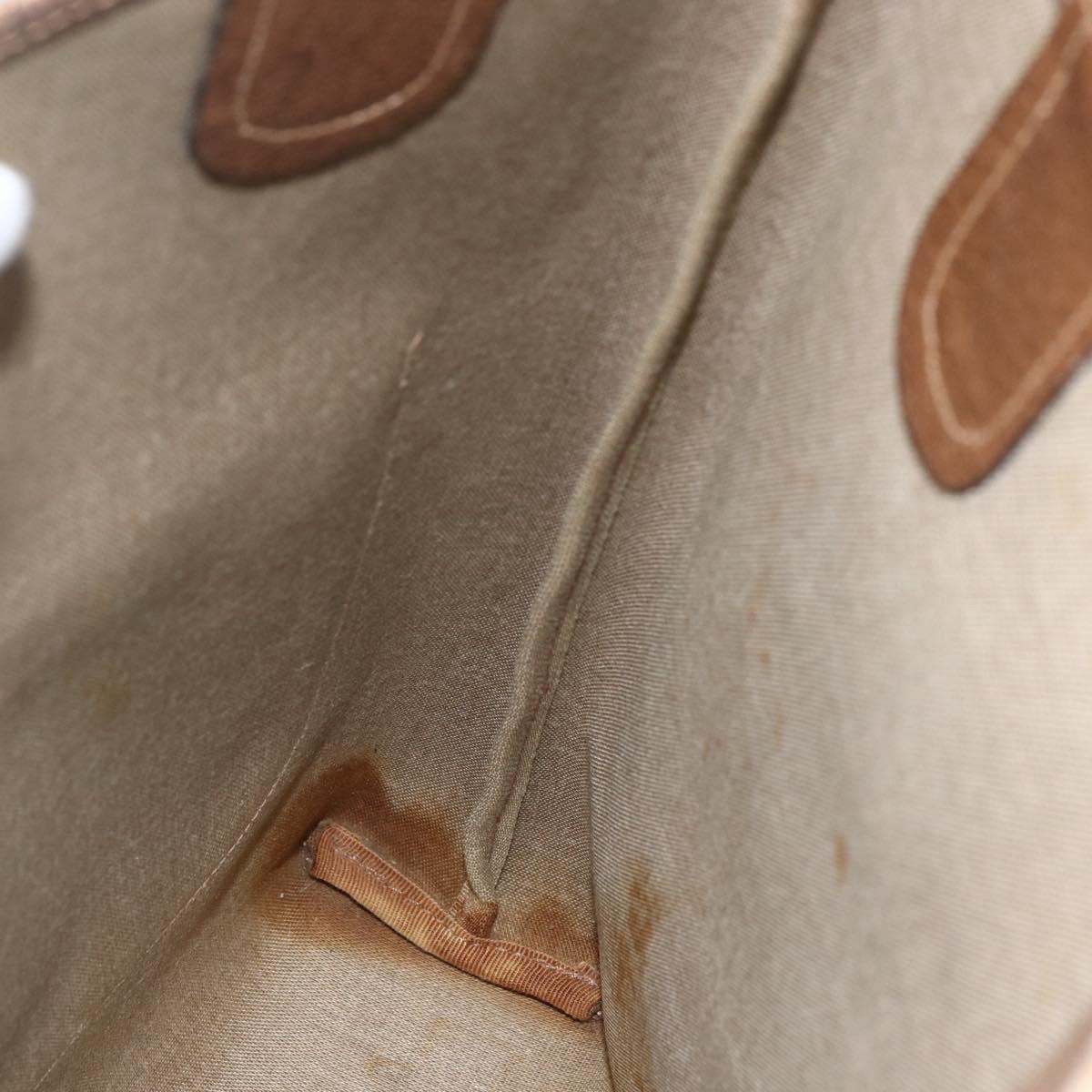 GUCCI GG Supreme Web Sherry Line Tote Bag PVC Beige Red 39 02 003 Auth 151981