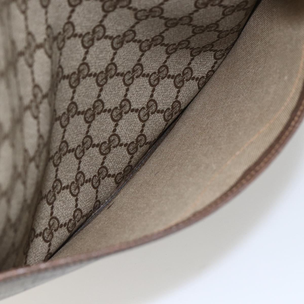 GUCCI GG Supreme Web Sherry Line Tote Bag PVC Beige Red 39 02 003 Auth 151981