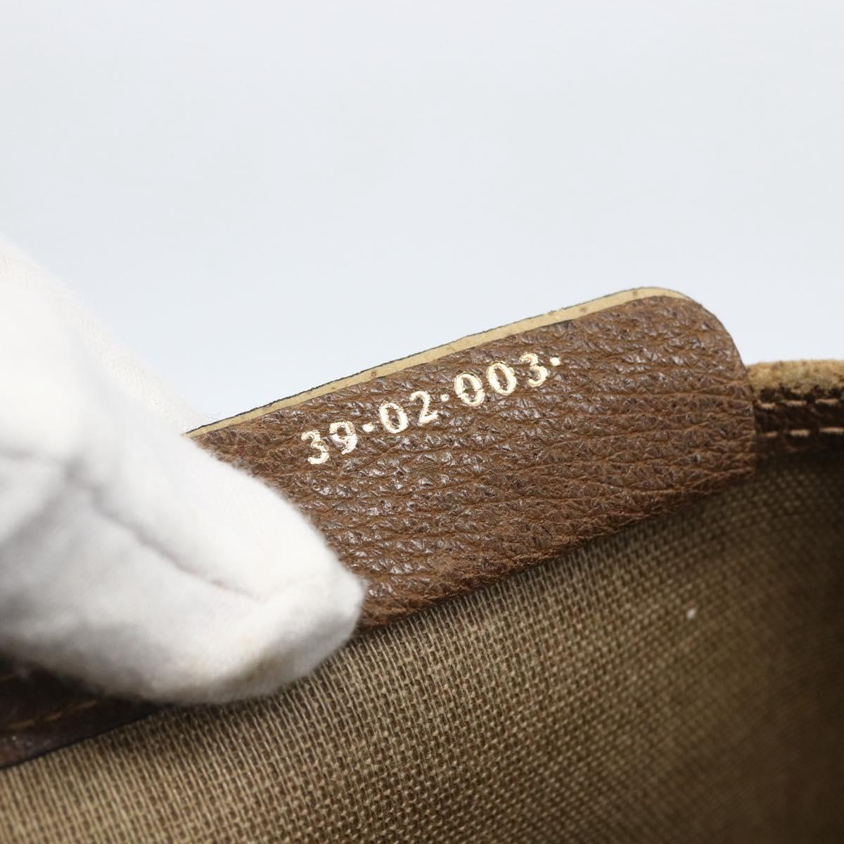 GUCCI GG Supreme Web Sherry Line Tote Bag PVC Beige Red 39 02 003 Auth 151981