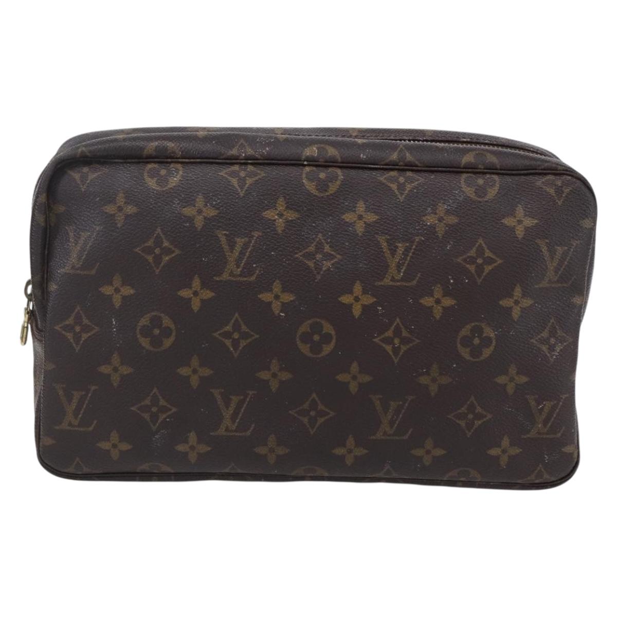 LOUIS VUITTON Monogram Trousse Toilette 28 Clutch Bag M47522 LV Auth 151986