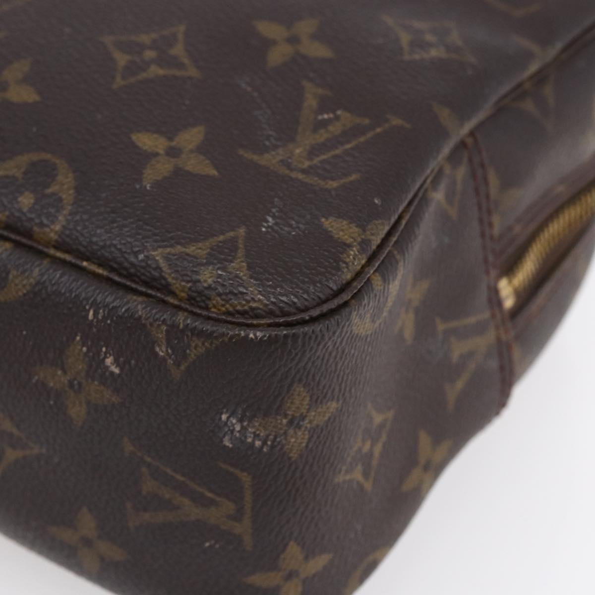 LOUIS VUITTON Monogram Trousse Toilette 28 Clutch Bag M47522 LV Auth 151986