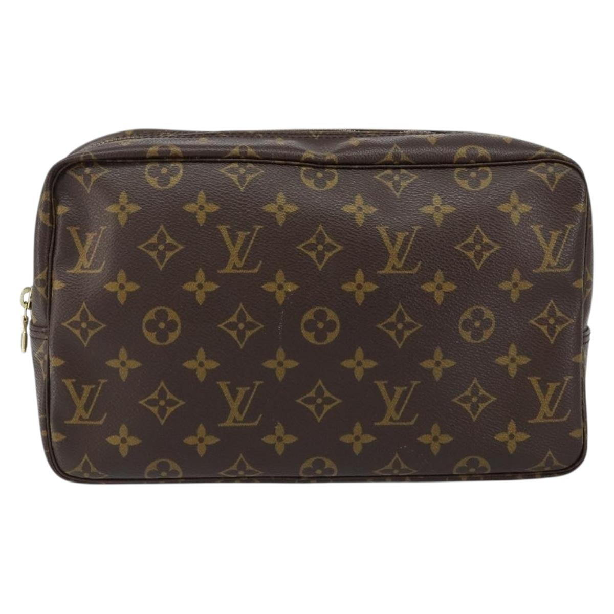 LOUIS VUITTON Monogram Trousse Toilette 28 Clutch Bag M47522 LV Auth 151996