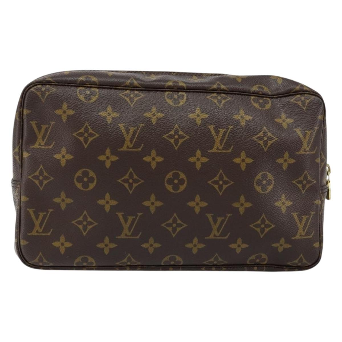 LOUIS VUITTON Monogram Trousse Toilette 28 Clutch Bag M47522 LV Auth 151996