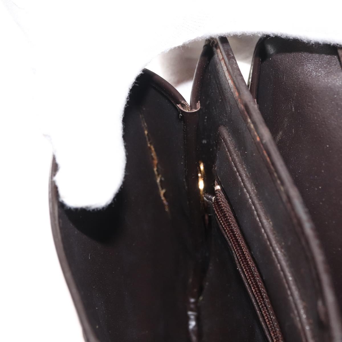 Christian Dior Shoulder Bag Nylon Khaki Gold Auth 151997