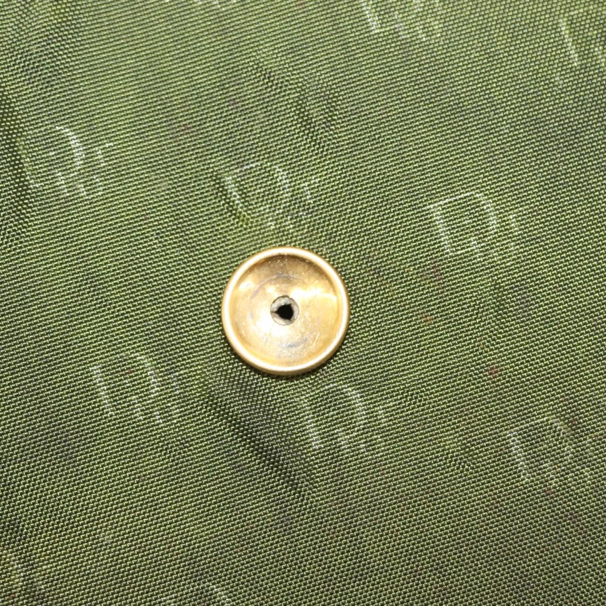 Christian Dior Shoulder Bag Nylon Khaki Gold Auth 151997